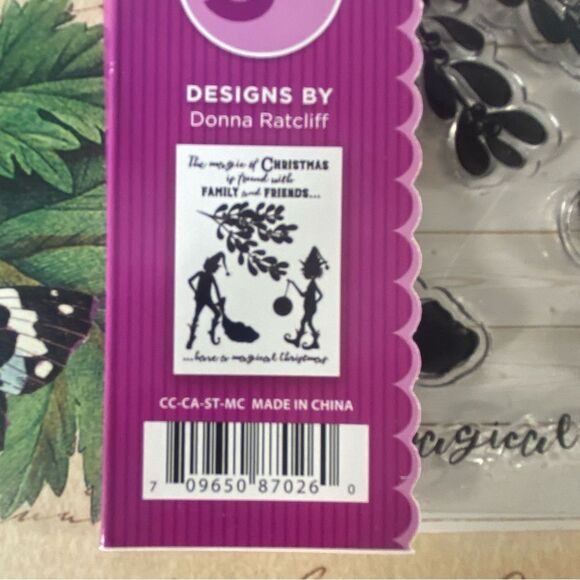 Crafter's Companion Clear A6 Acrylic Stamp Magical Christmas 5 PC Donna Ratcliff - Picture 3 of 5
